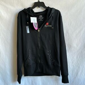 Bling It On! by Titania Golf Ko Olina Gold Club black hoodie, size XL